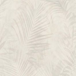 Papier peint motif végétal beige et taupe